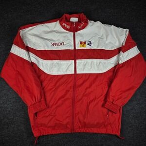 Vintage Speedo Men's Denmark National Diving Team Windbreaker Zip Jacket Size M